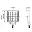 Picture of 4" LED Square Trekker Work Lamp